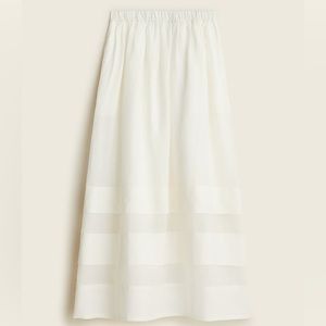 J. Crew Cream Maxi Skirt